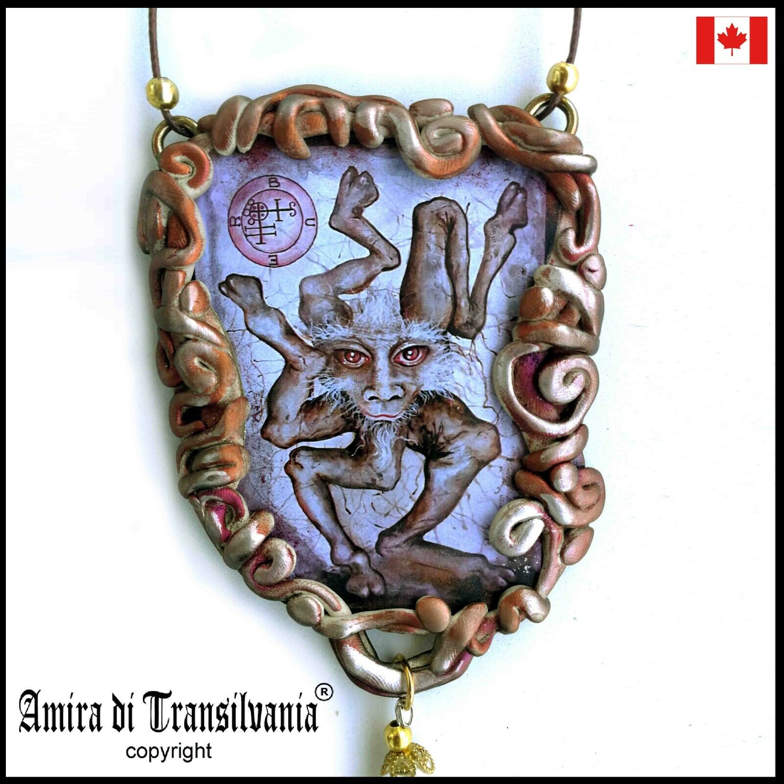 jewelry gothic talisman witch amulets goth pendants goetia demon buer seal sigil