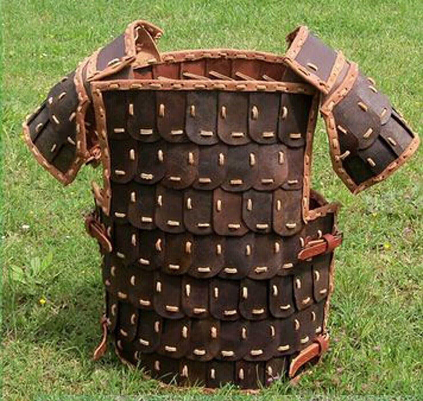 Halloween Viking Leather Scale Armor Medieval Leather renaissance Cosplay Armor