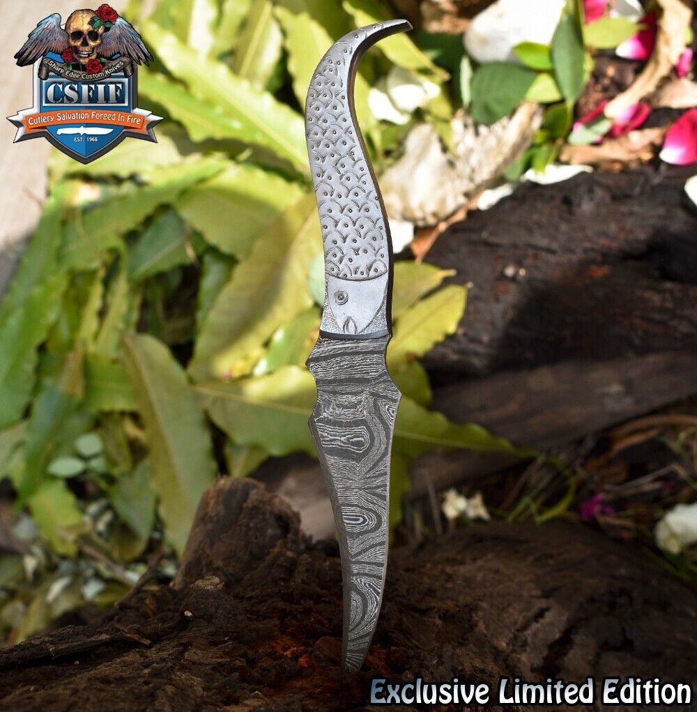 CSFIF Hot Item Skinner Knife D2 Tool Steel Damascus EDC