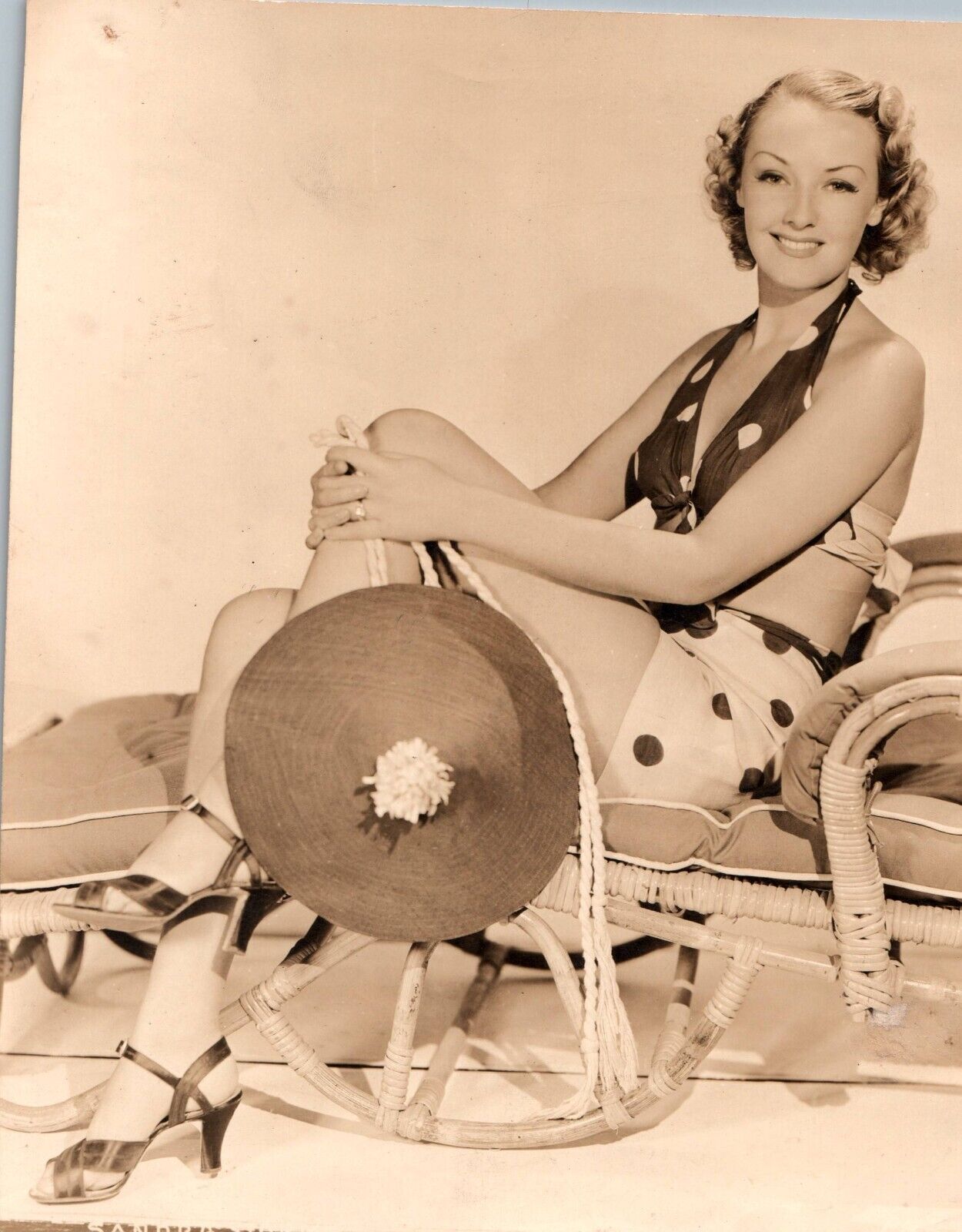 Sandra Storme (1937) ❤ Original Vintage - Cheesecake Swimsuit Photo K 551