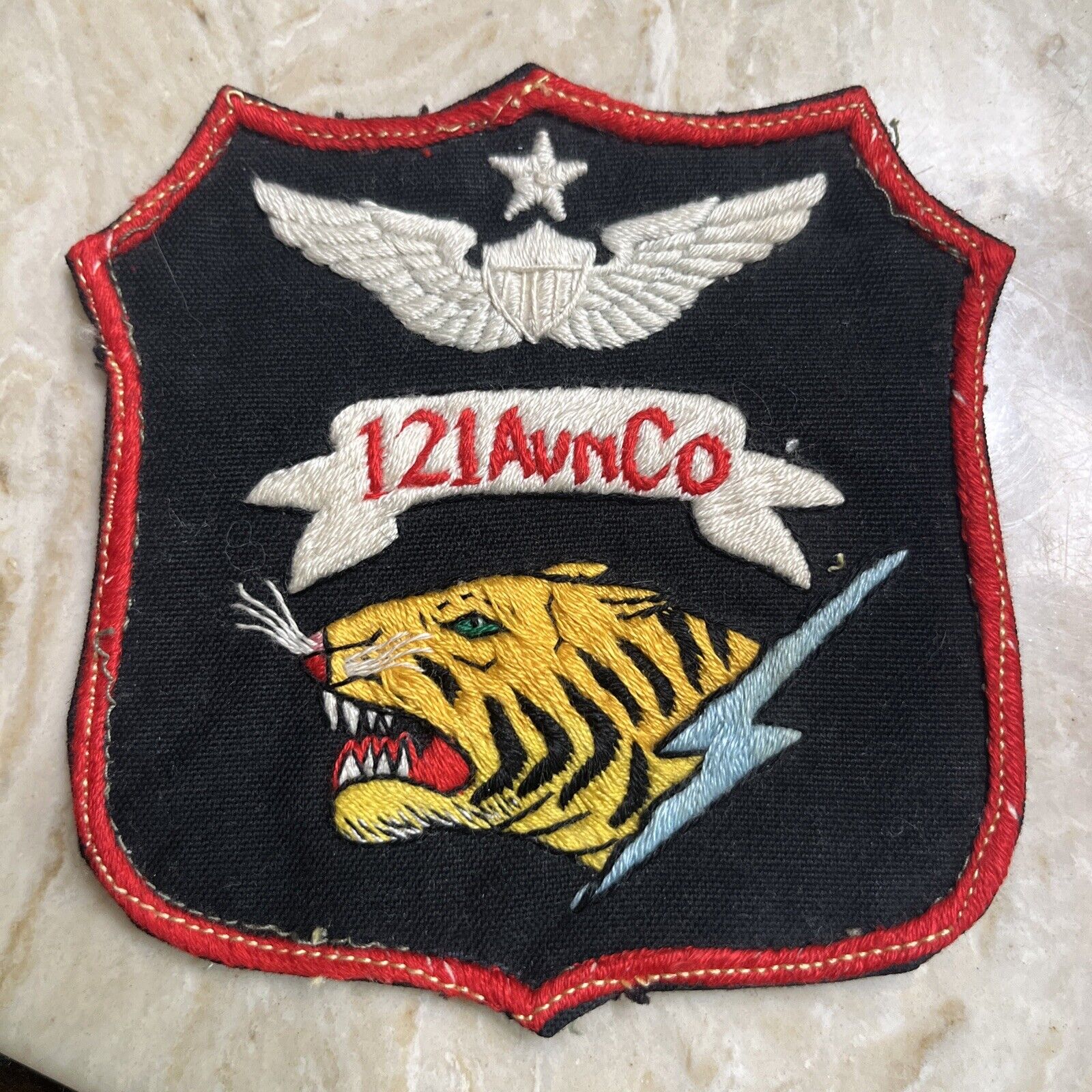 Guaranteed Original Vietnam War 121st Aviation Avn Co Hand Made Helicopter Patch
