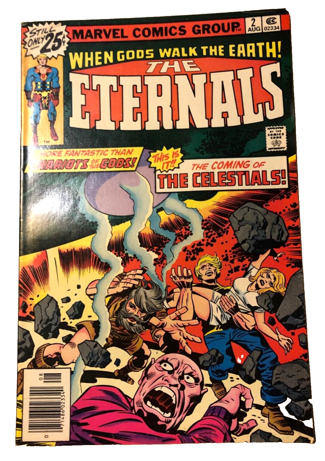 Marvel Comic #2 The Eternals  Jack Kirby August 1976 Vintage Original