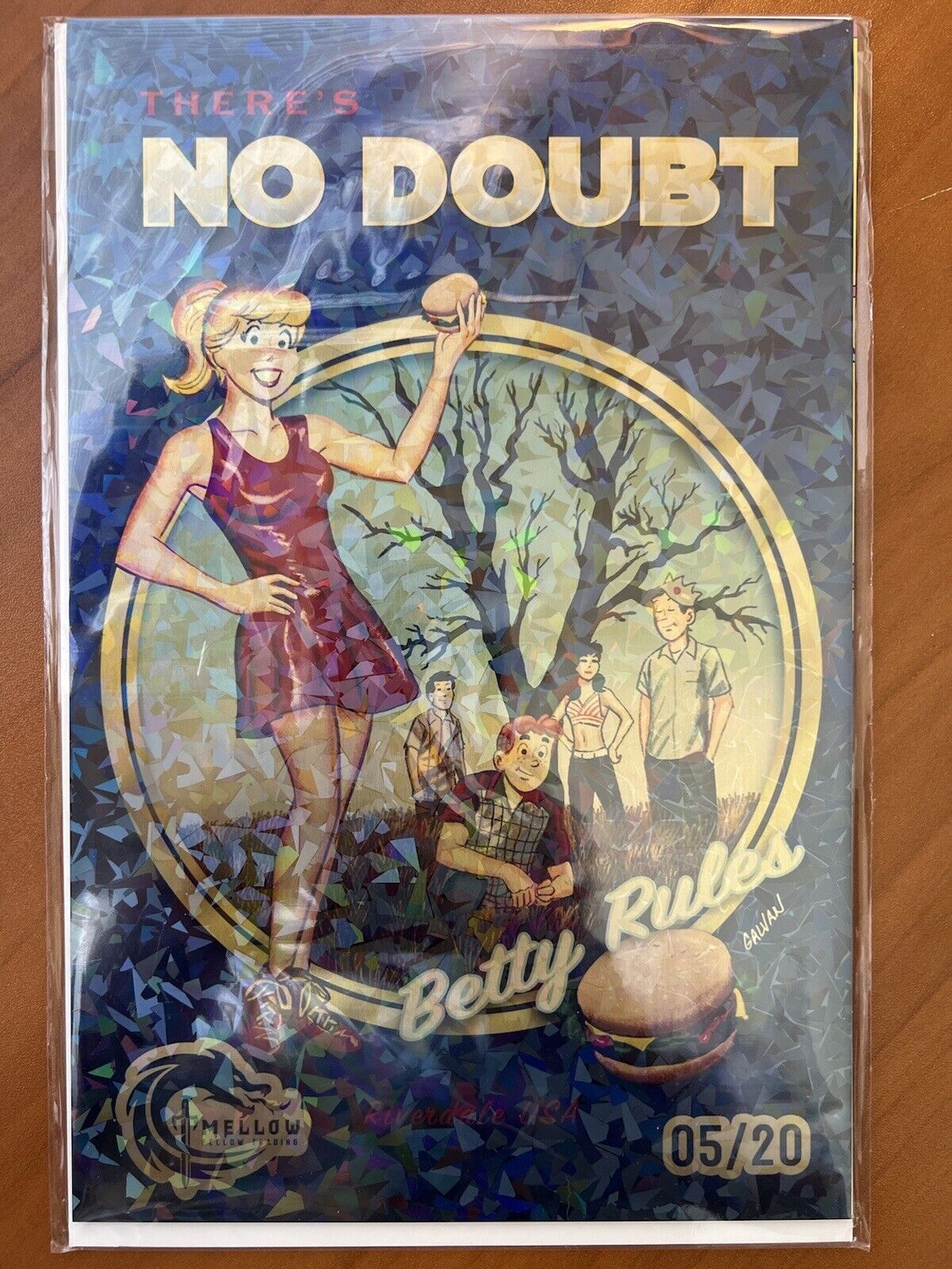 Archie Betty Crystal FOIL METAL No Doubt Band Gwen Stefani Tragic Kingdom Homage