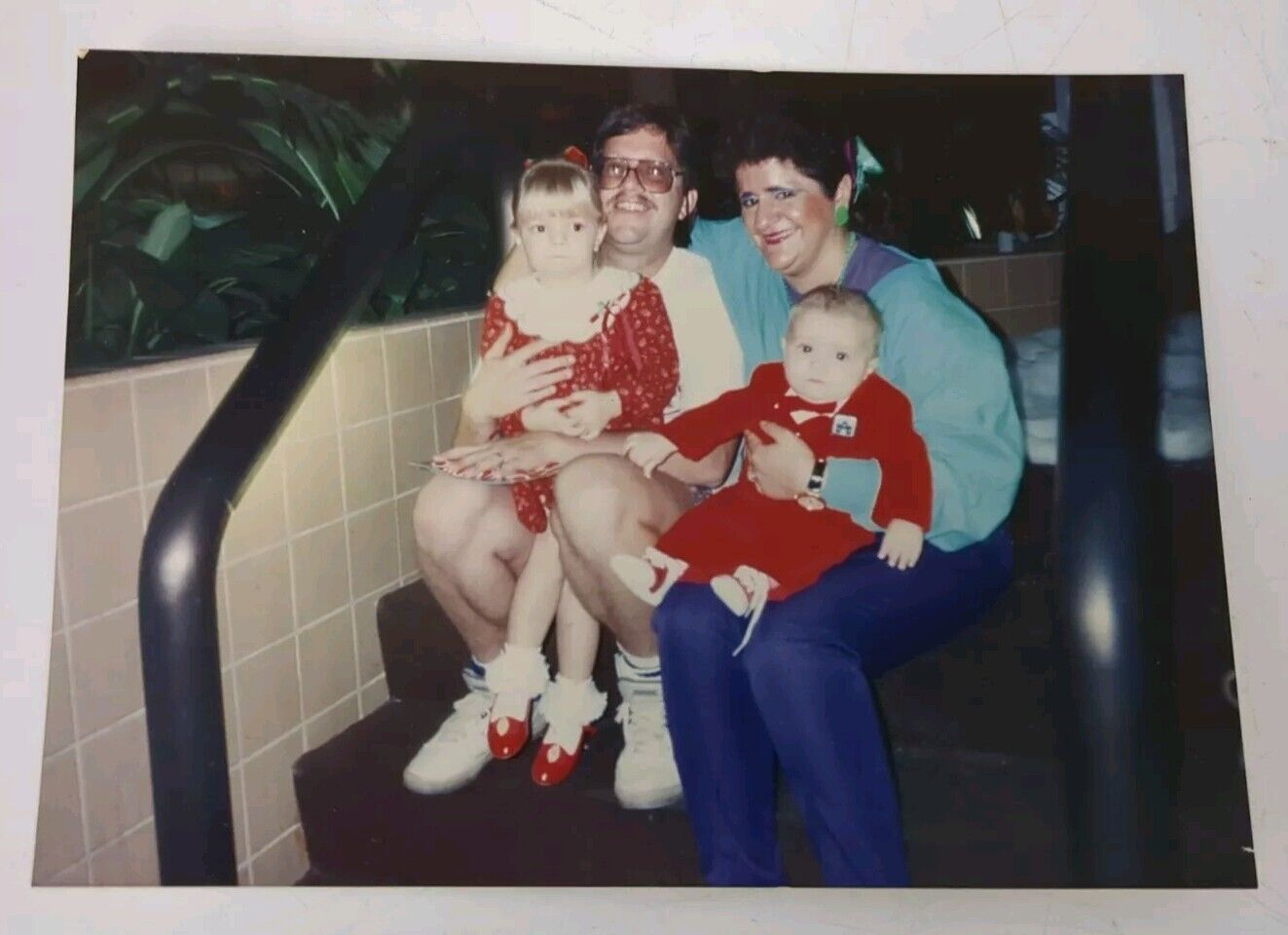 Vintage 1993 Found Photograph Original Photo Makeup Family Candid Cute Awkward