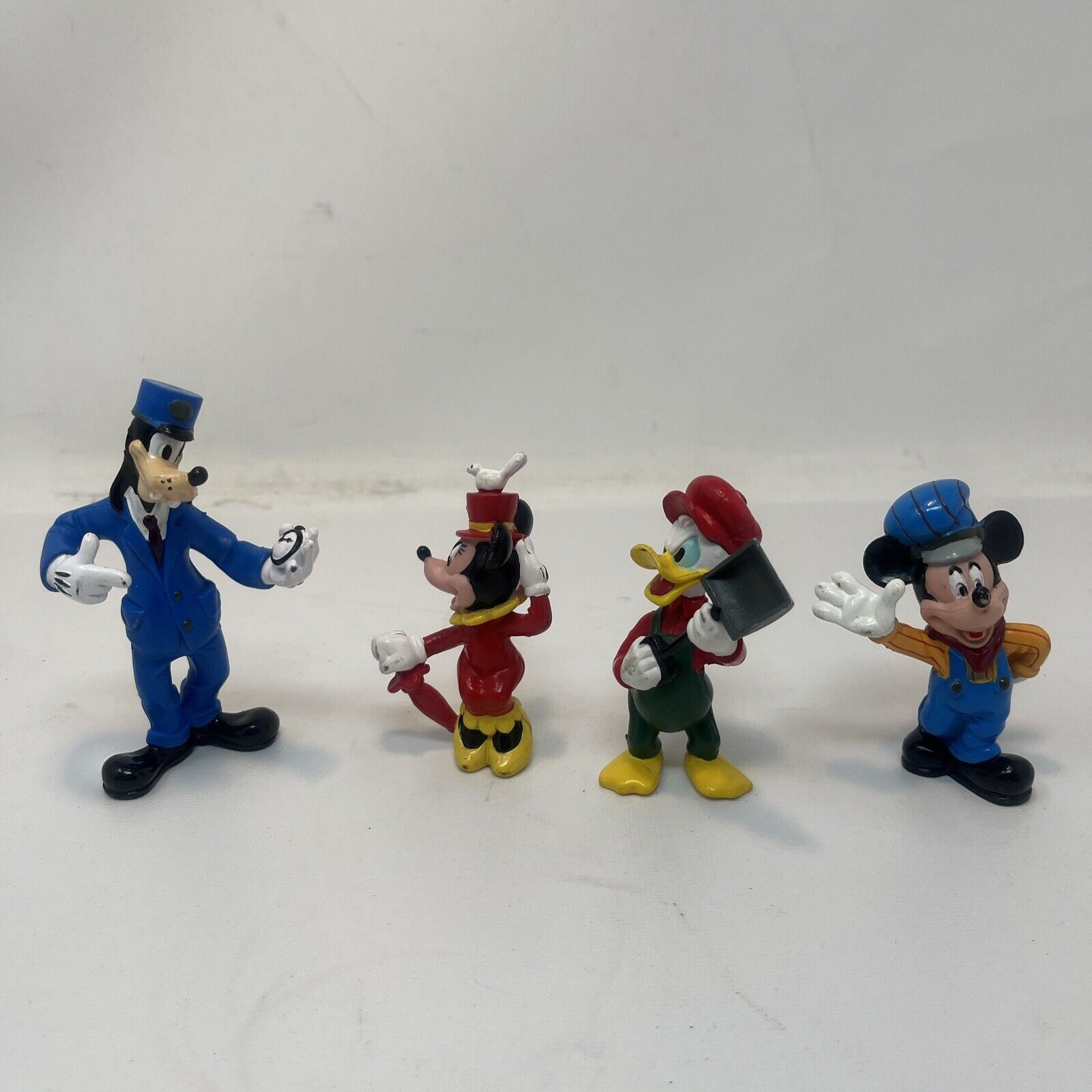 Disneyland Resorts Railroad 4 Figurines - Mickey, Minnie, Donald & Goofy