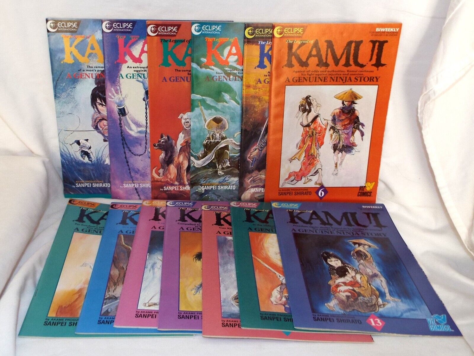 The Legend of Kamui comics # 1-13 Eclipse MANGA English Sanpei Shirato