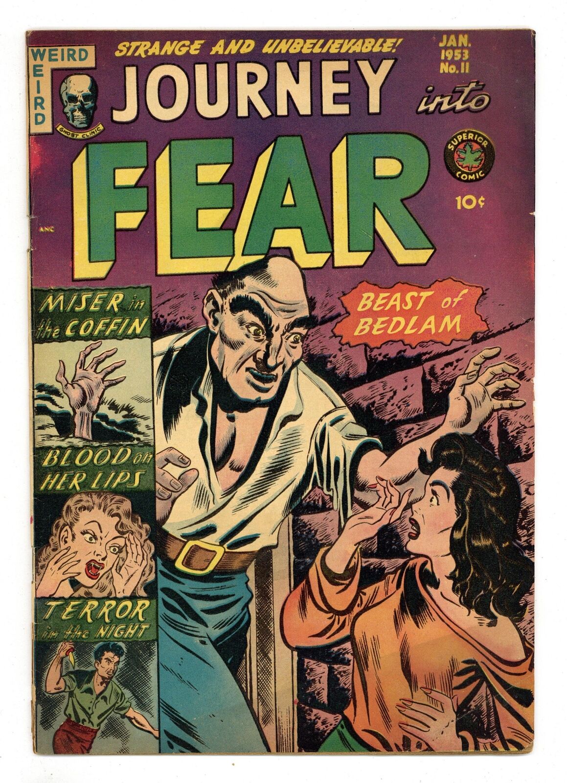 Journey into Fear #11 GD/VG 3.0 1953