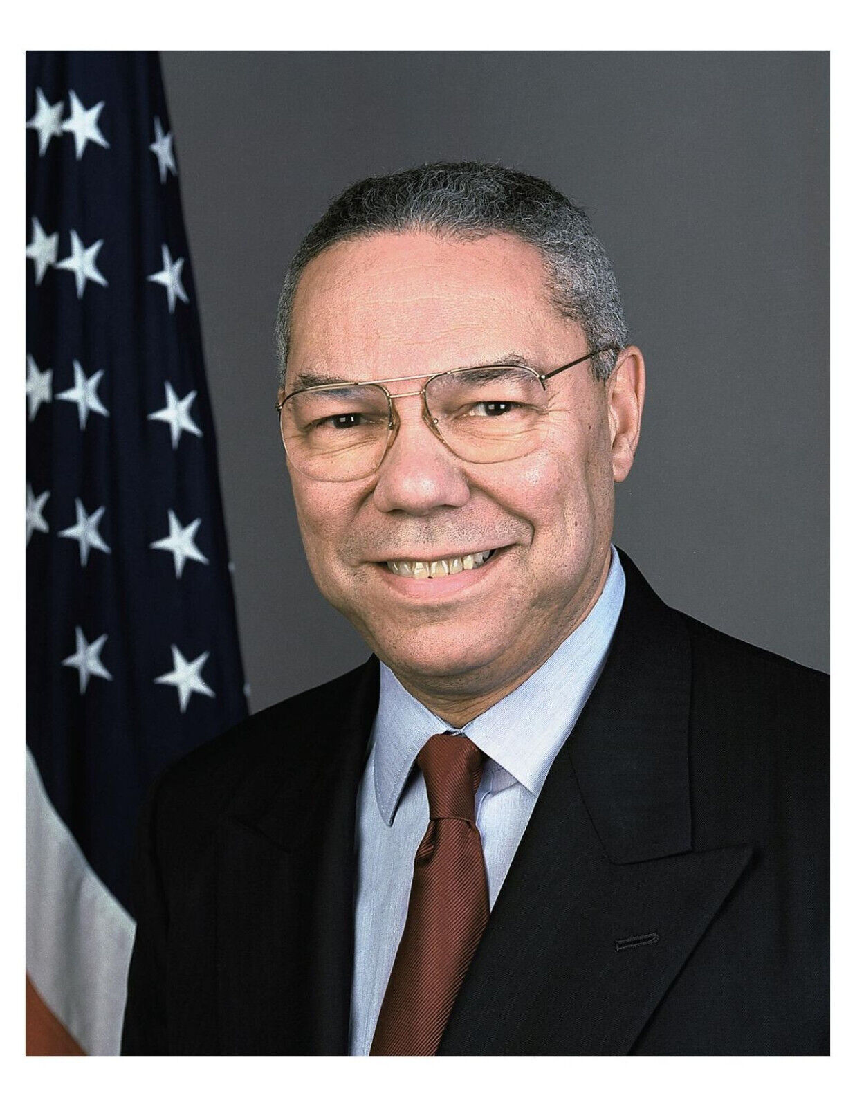 2001 Colin Powell Politician 8x10 Portrait Photo On 8.5