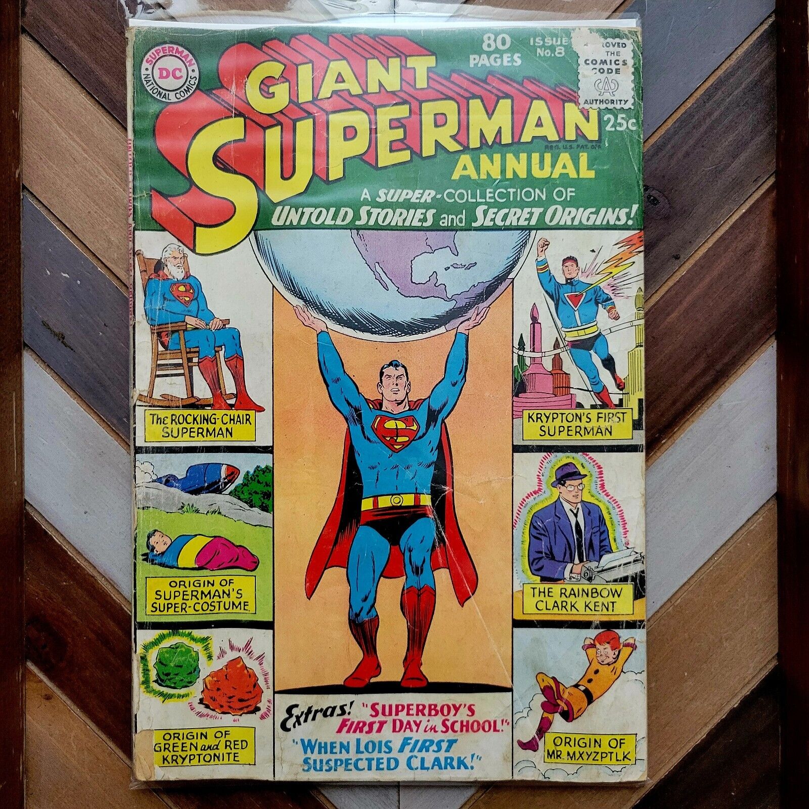 SUPERMAN ANNUAL #8 (DC 1963) 80-pg Giant UNTOLD STORIES & SECRET ORIGINS