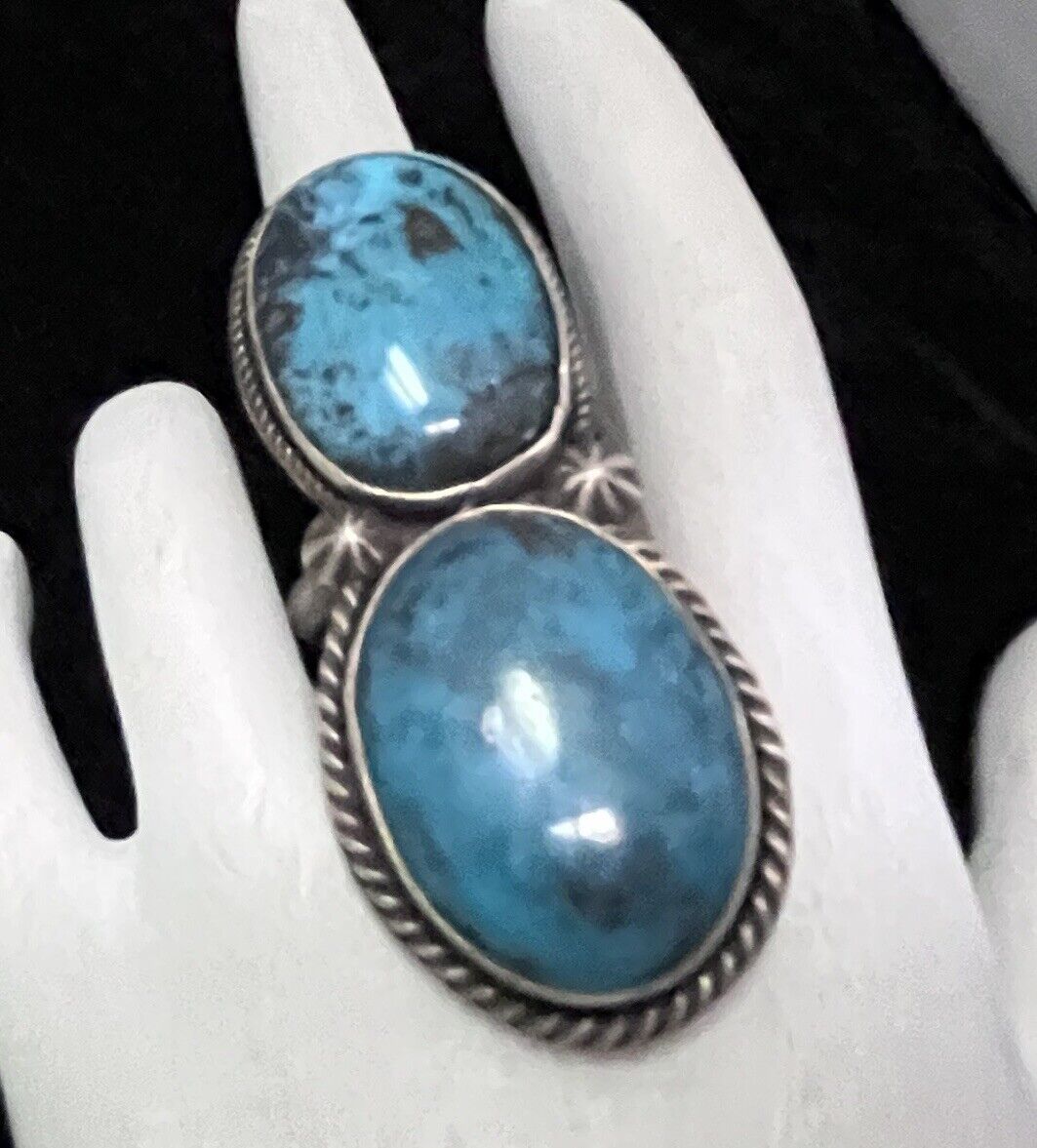 Navajo Sterling Turquoise Ring #191 SIGNED