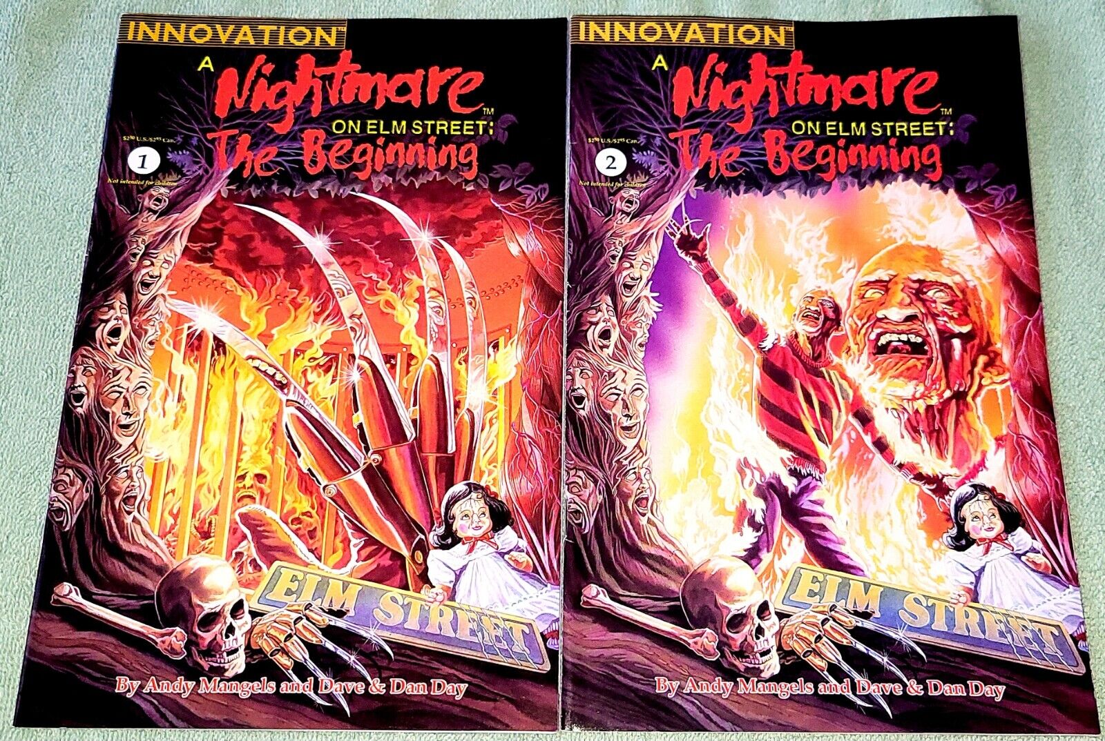 A Nightmare on Elm Street: The Beginning #1 - 2 Complete Innovation Comics VF/NM