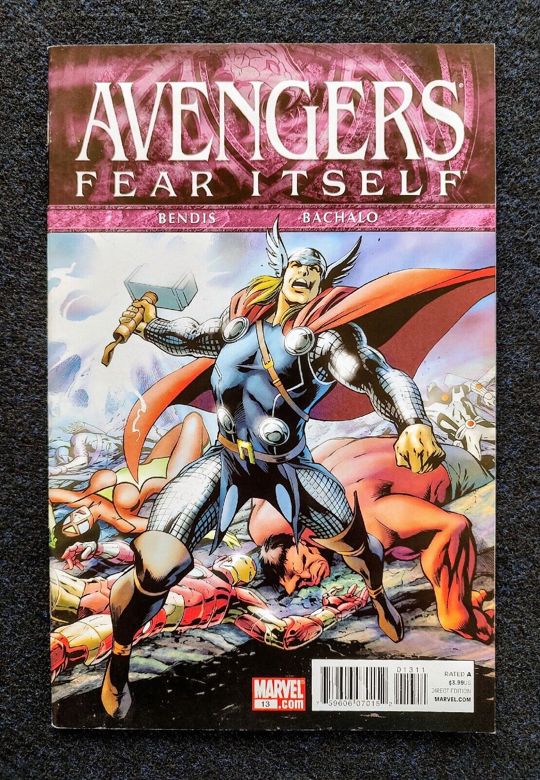 Avengers Fear Itself #13 Marvel 2011 MCU Comic Book Bendis, Bachalo