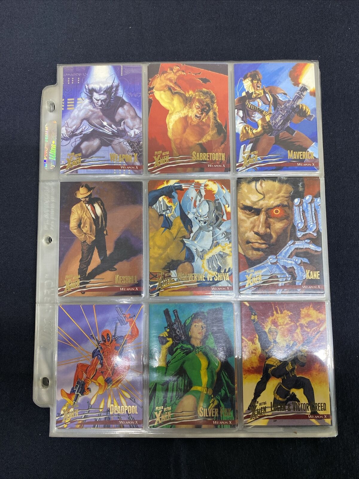 1996 FLEER ULTRA X-MEN WOLVERINE EDITION COMPLETE 100 CARD SET