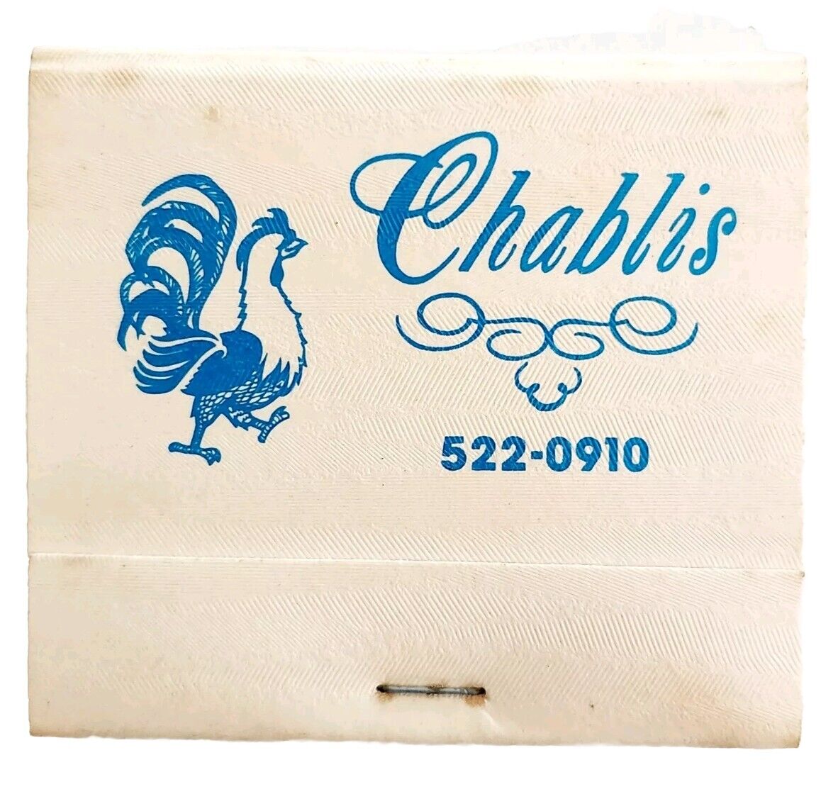 Chablis La Creperie Restaurant Vintage Matchbook Austin Texas Unstruck E77R1