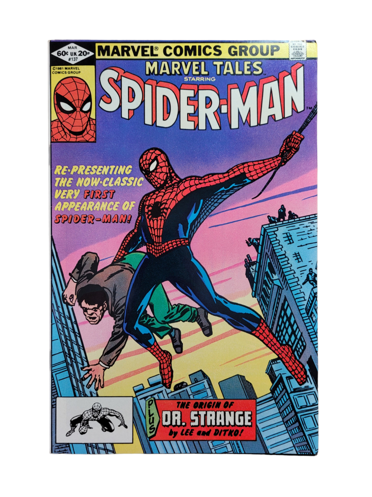 Marvel Tales # 137 reprint Amazing Fantasy # 15 Origin of Dr Strange VF/NM RAW