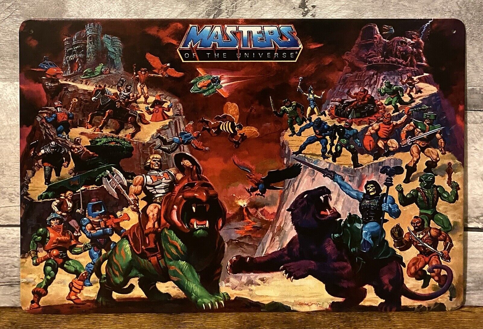 He Man And Masters Of The Universe Motu Man Cave Game Room Metal Tin Poster Sign