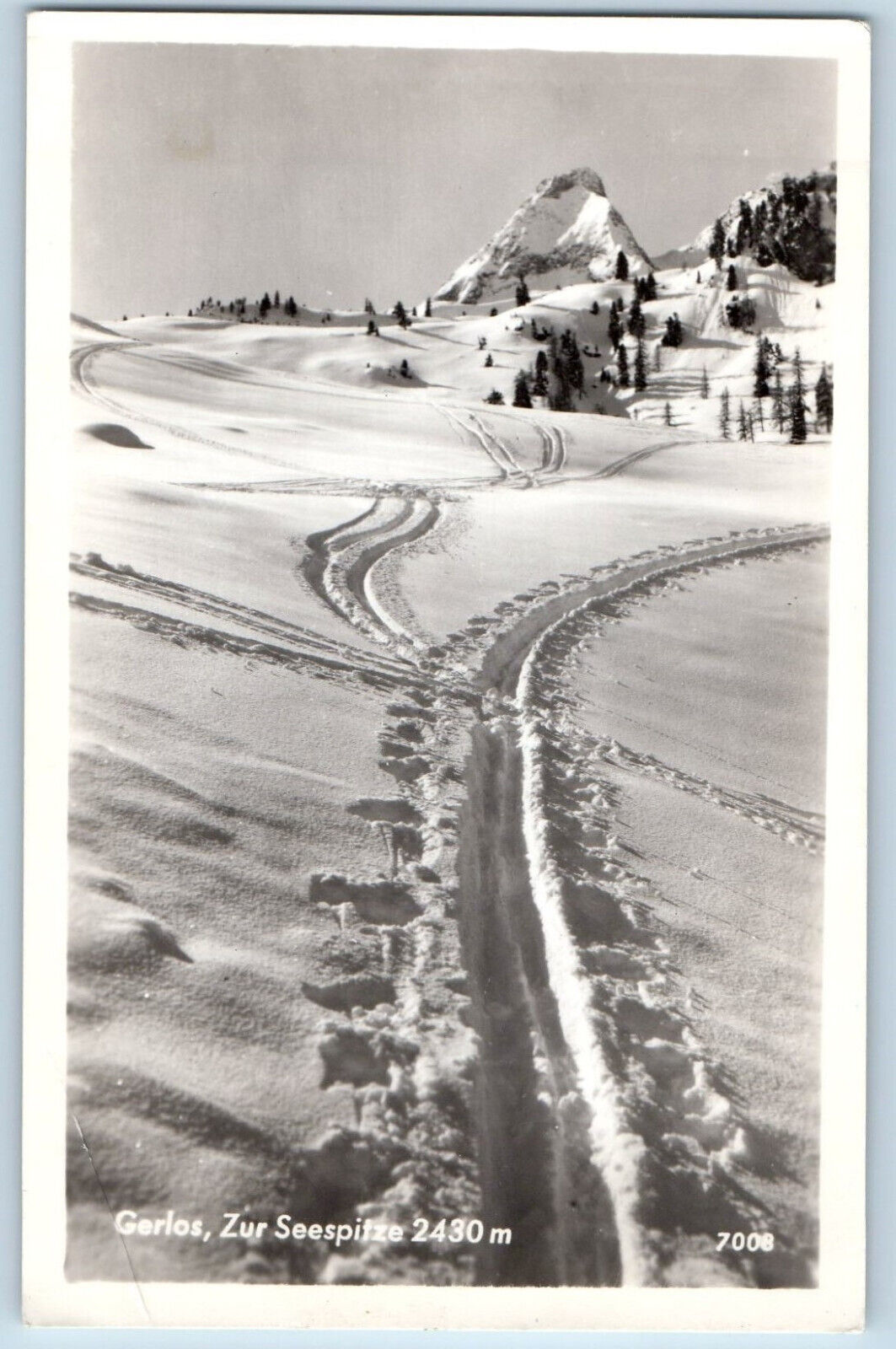 Zillertal Tyrol Austria Postcard Gerlos Lake Tip c1930's Posted RPPC Photo