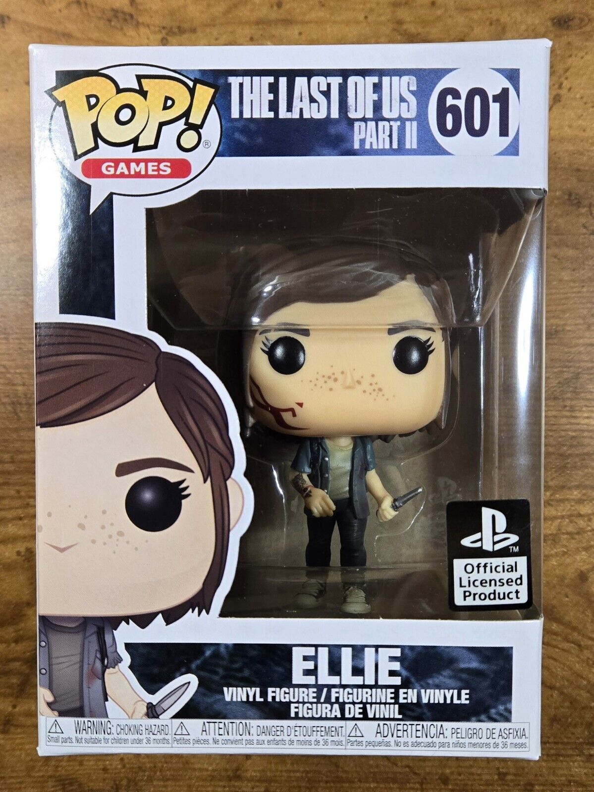 VAULTED Funko POP The Last of Us Part II #601 ELLIE, 2020 Excl In Protector,New