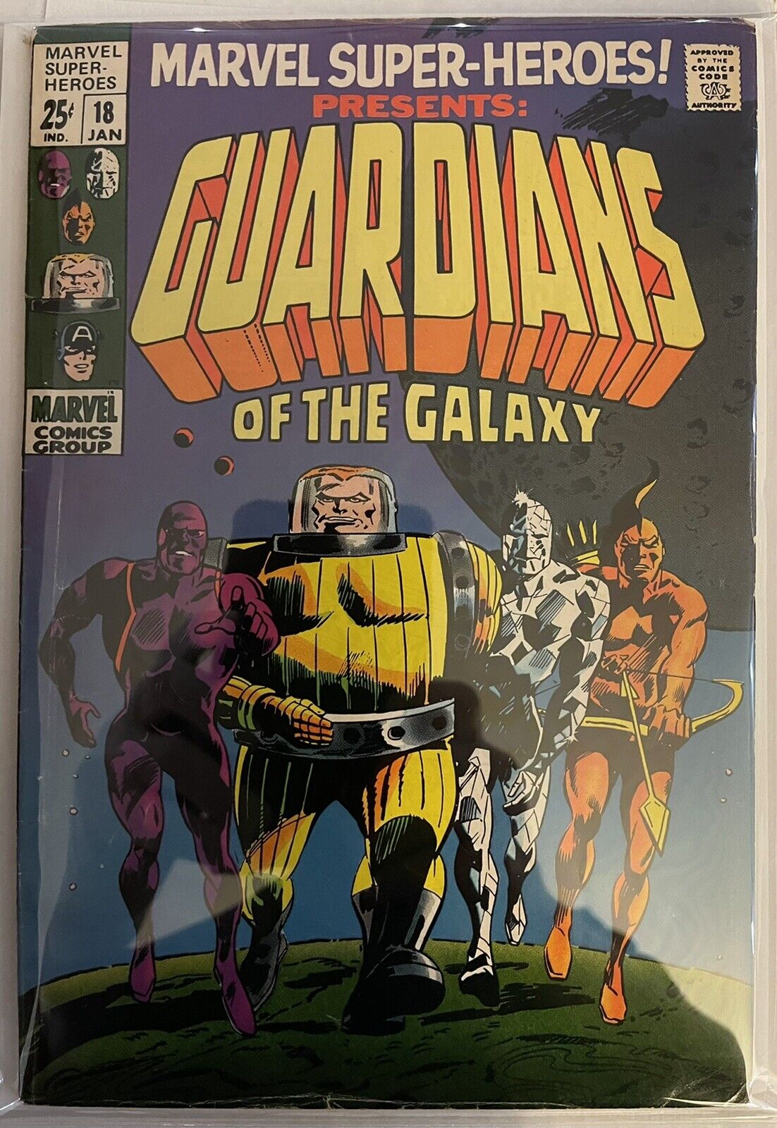 Marvel Super-Heroes #18 Guardians of the Galaxy 1st Appearance 1969 MCU Disney+