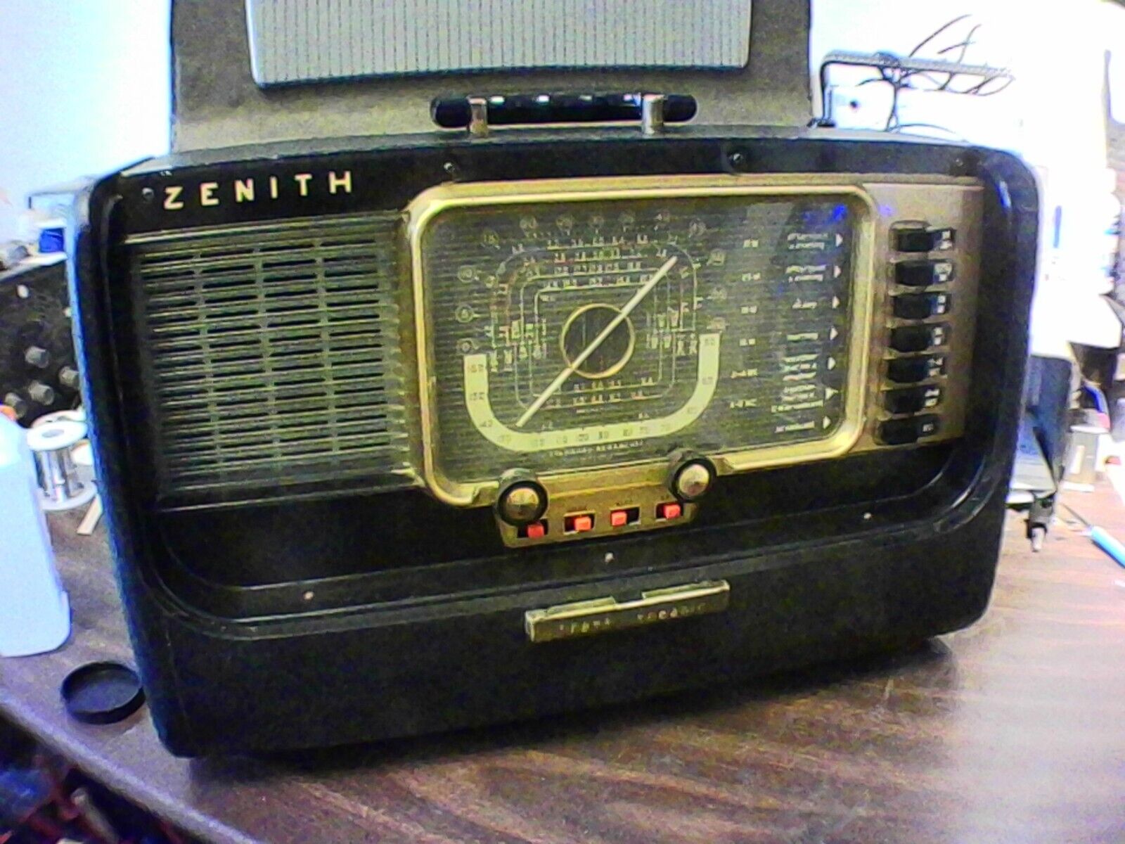 Zenith Transoceanic radio model H600. Pro recap and restoration. Performs well.