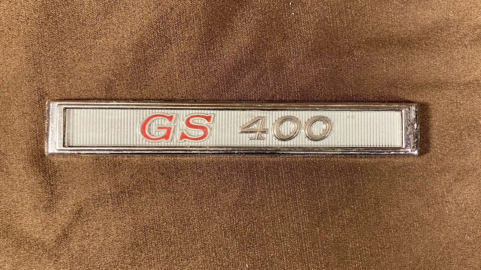Vintage Original Metal GS 400 Emblem BUICK 1960s 1970s