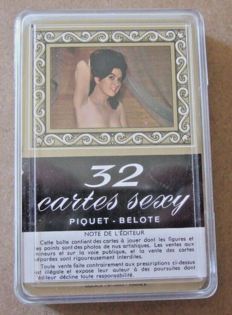 RARE   32 SEXY FRENCH PLAYING CARDS  TASTEFUL NUDITY   HTF