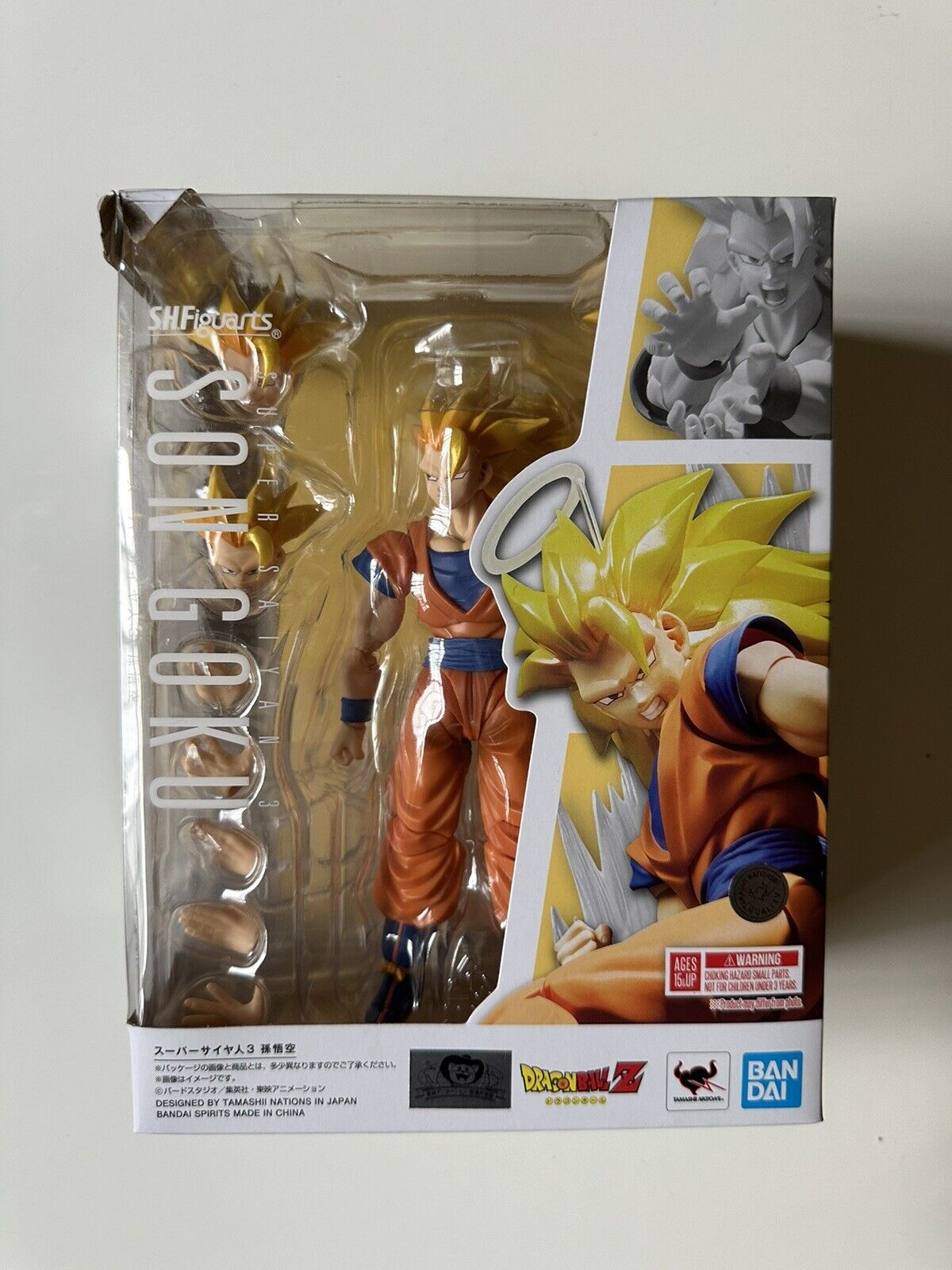Super Saiyan 3 Son Goku SH.Figuarts Authentic BANDAI Dragonball SSJ3 “”””JAPAN””