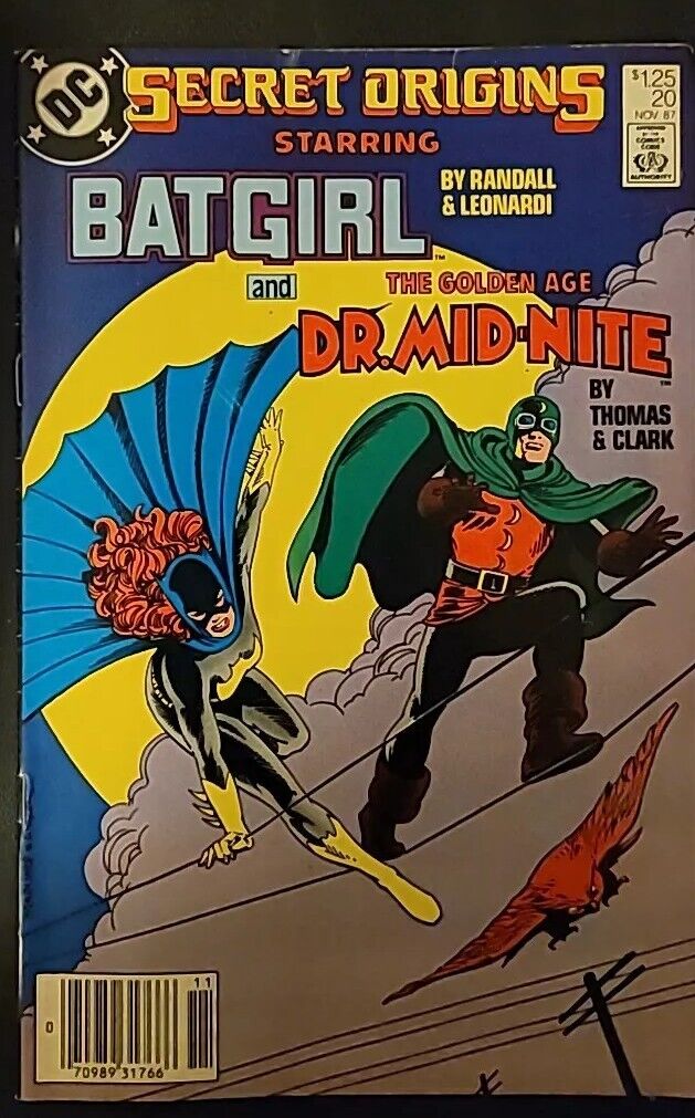 Secret Origins #20: Batgirl, Dr Mid-Nite • DC Comics •1986