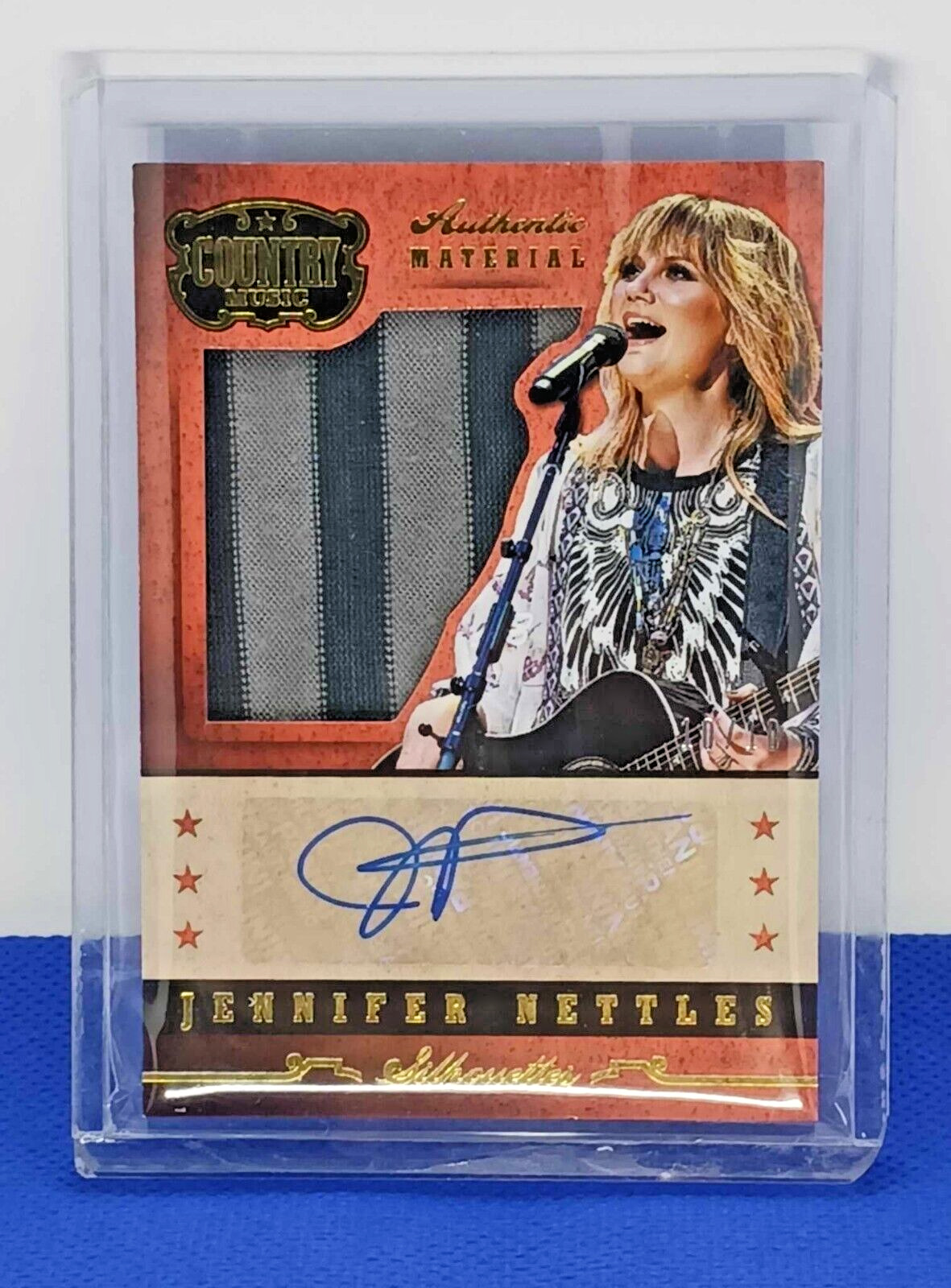2014 Panini Country Music Authentic Material Auto Jennifer Nettles #SI-JN 10/10