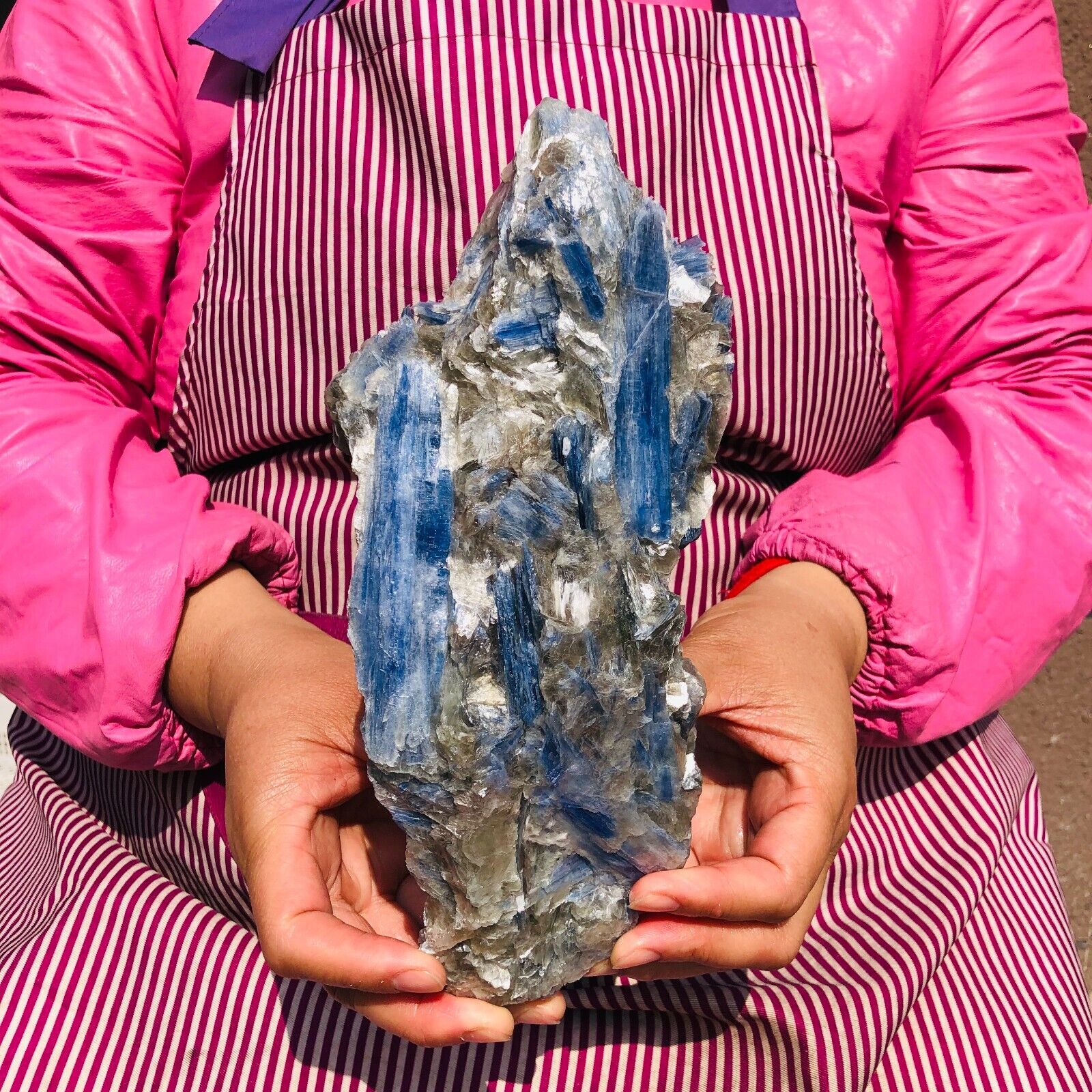 3.54LB Natural Blue Crystal Kyanite Rough Gem mineral Specimen Healing 610