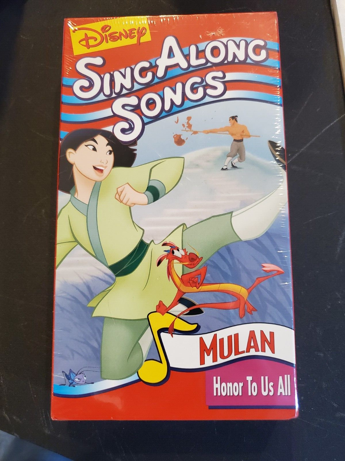 Rare NEW Sealed DISNEY Sing Along Songs VHS Tape MULAN Honor To Us All