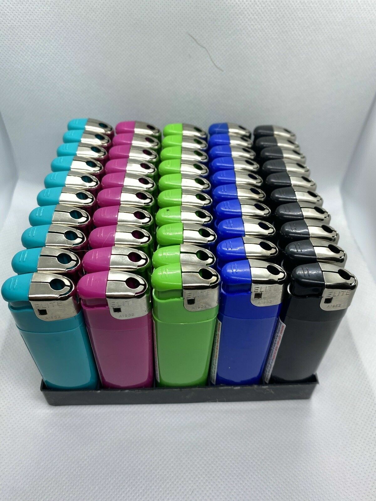 250 Multicolor Disposable Lighters - Bulk Lot - Child Proof - 