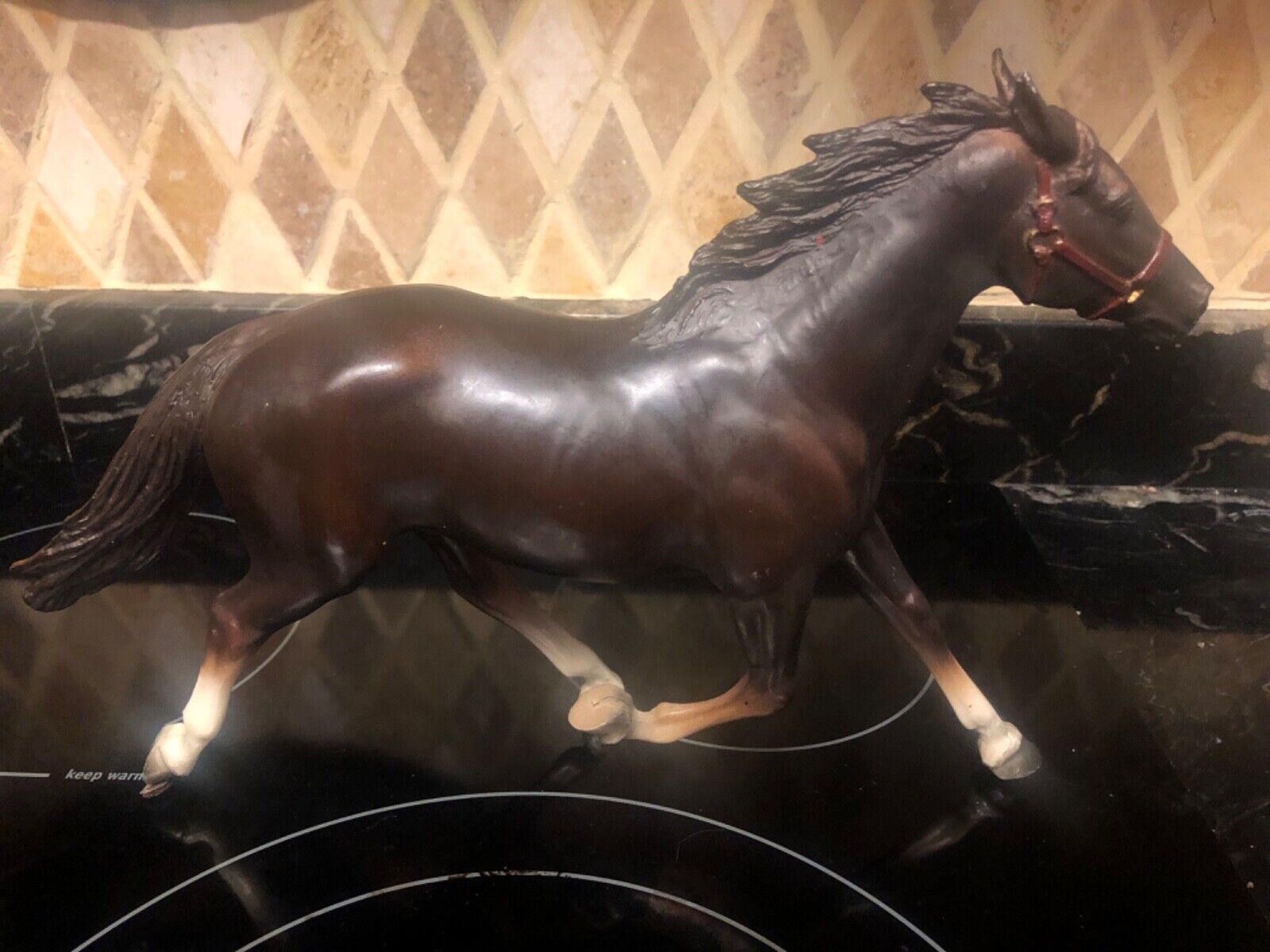 breyer standardbred dark trotter horse full size