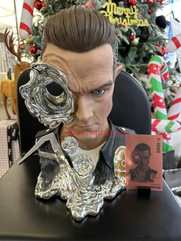 1/1 The Terminator T1000 Bust Statue Figure Painted Model Collectible Purearts