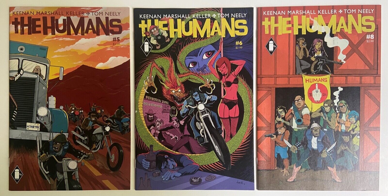 THE HUMANS 5 6 8 lot of 3 Keller Neely Image 2015 NM 1st prints
