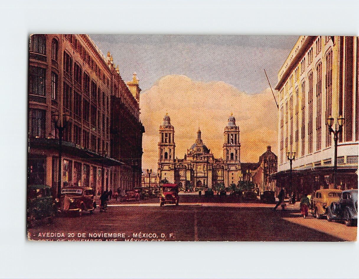 Postcard 20th Of November Ave., Mexico City, Mexico