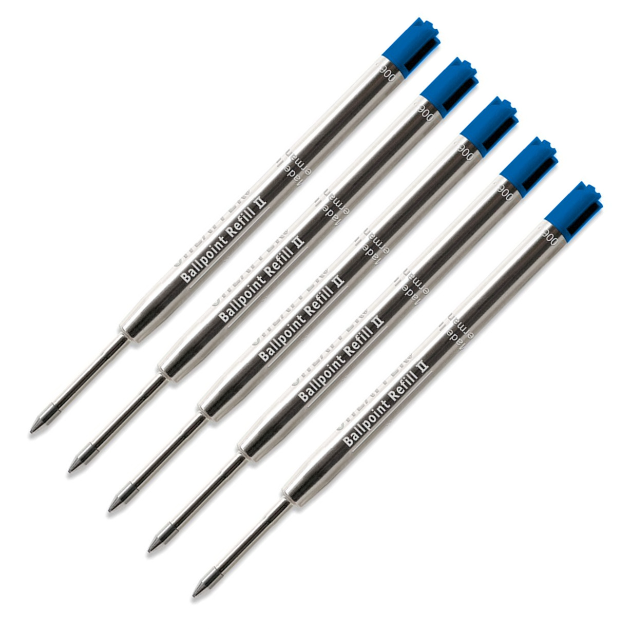 Parker Style Ballpoint Pen Refills by Sheaffer , Blue Medium, 5 Pack, Germany