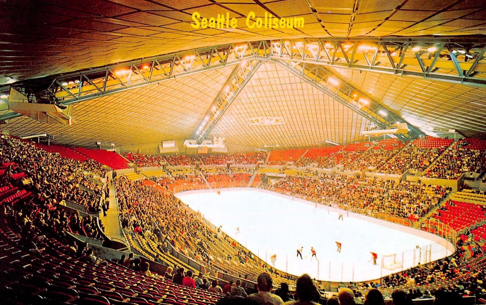 Seattle Coliseum Climate Pledge Arena Hockey Stadium Kraken Fridge Magnet 2x3