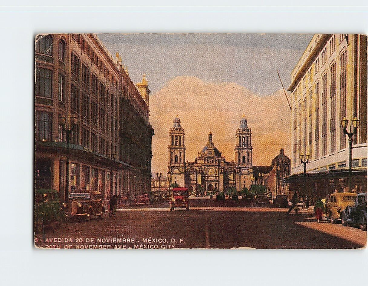 Postcard 20th of November Avenue Mexico City Mexico