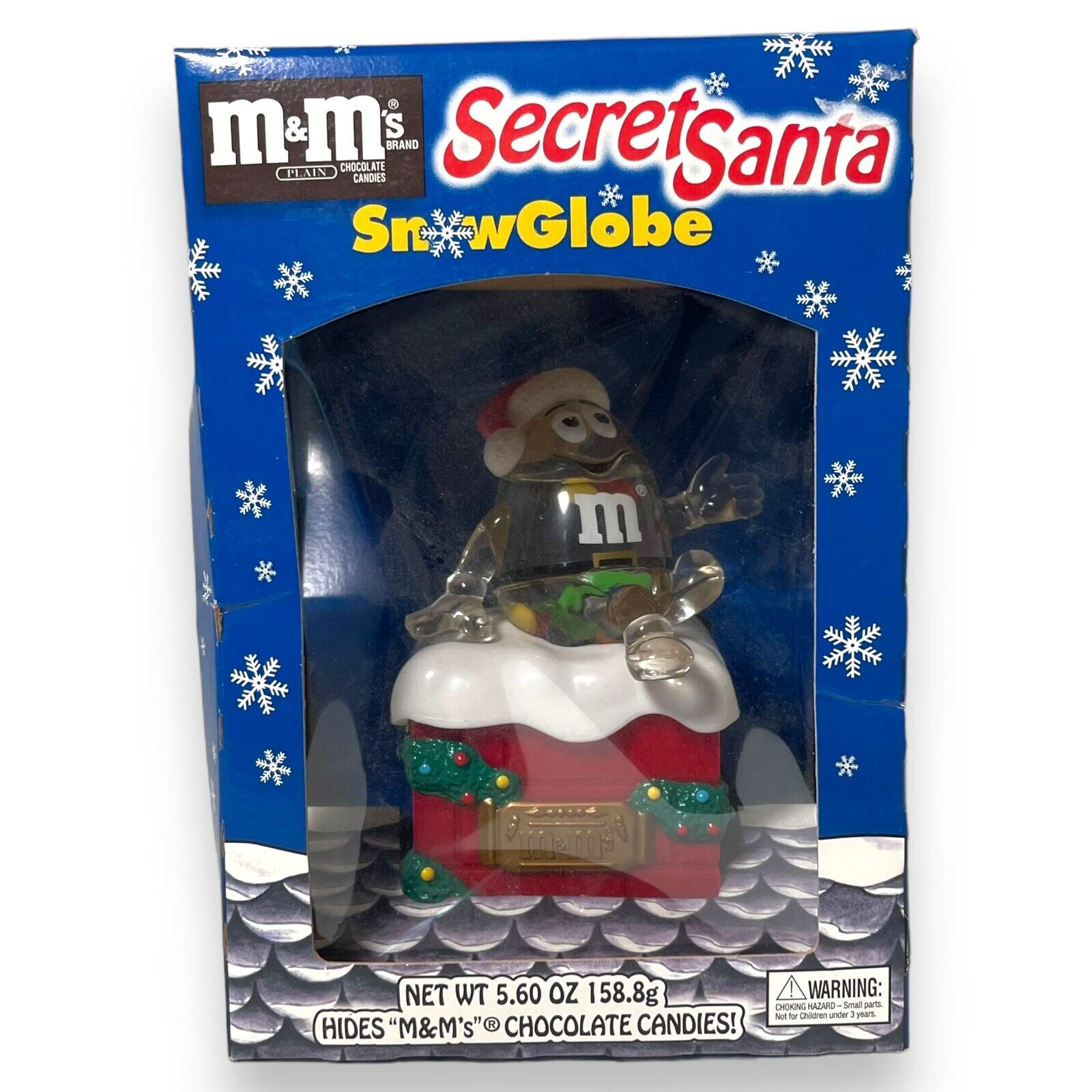 M&M\'s Secret Santa Snow Globe In Original Packaging M&M collectable Sealed New