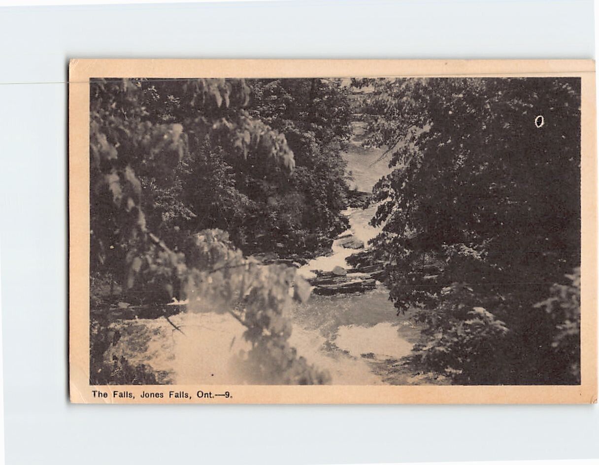 Postcard The Falls Jones Falls Ontario Canada