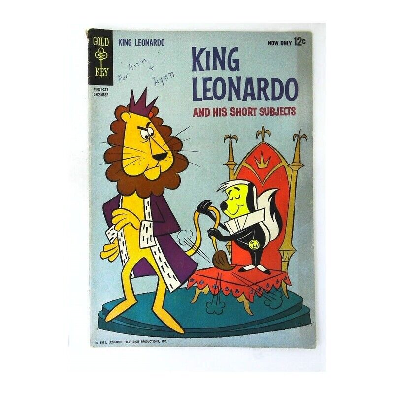 King Leonardo and his Short Subjects #2  - 1962 series Gold Key comics VG+ [y~