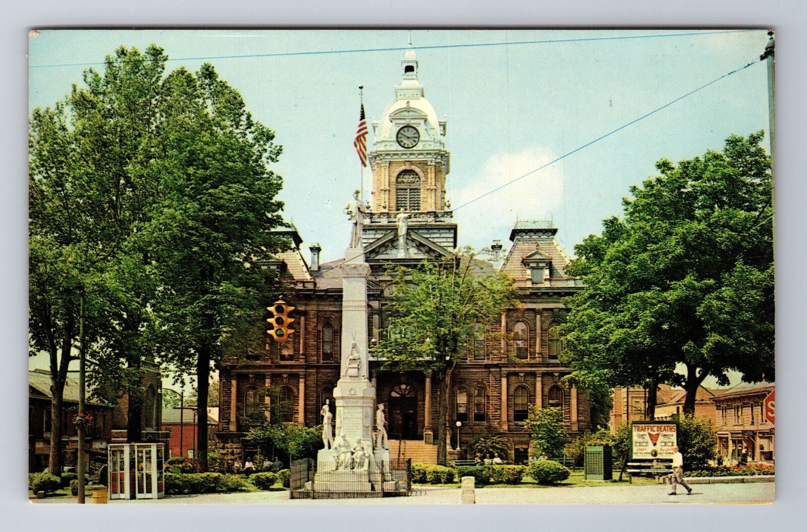 Cambridge OH-Ohio, Court House, Antique Vintage Souvenir Postcard