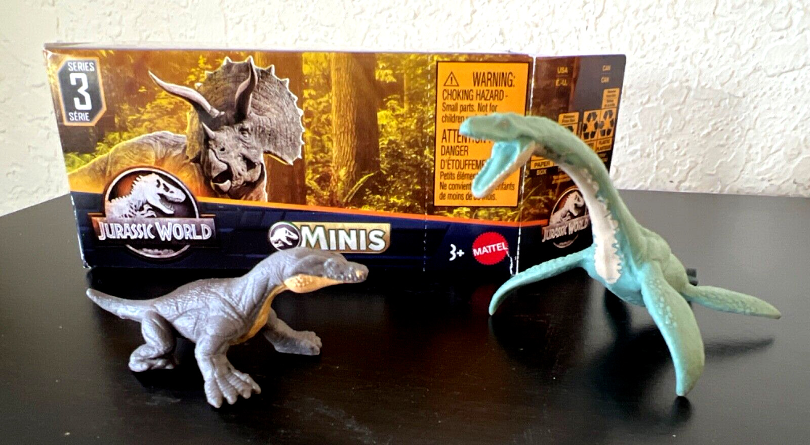 2023 Jurassic World Minis 9F ELASMOSAURUS + NOTHOSAURUS Dinosaur SERIES 3 NEW