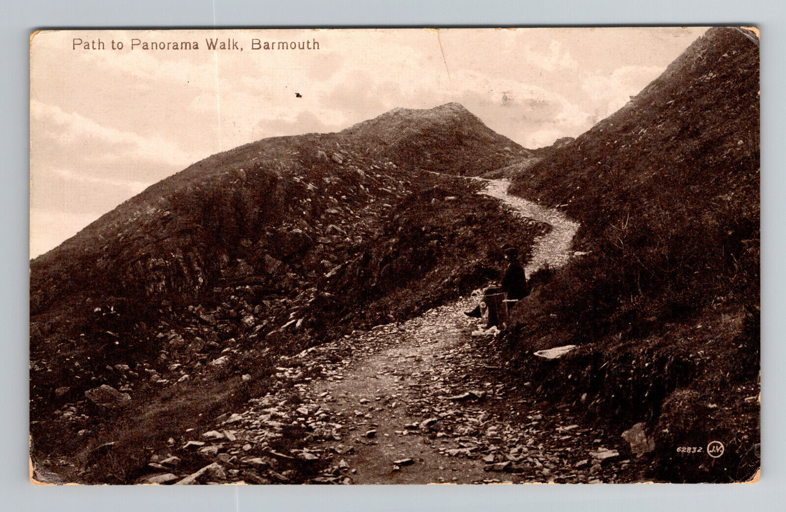 Vintage Postcard from Early 20th Century: Path to Panorama Walk, Barmouth