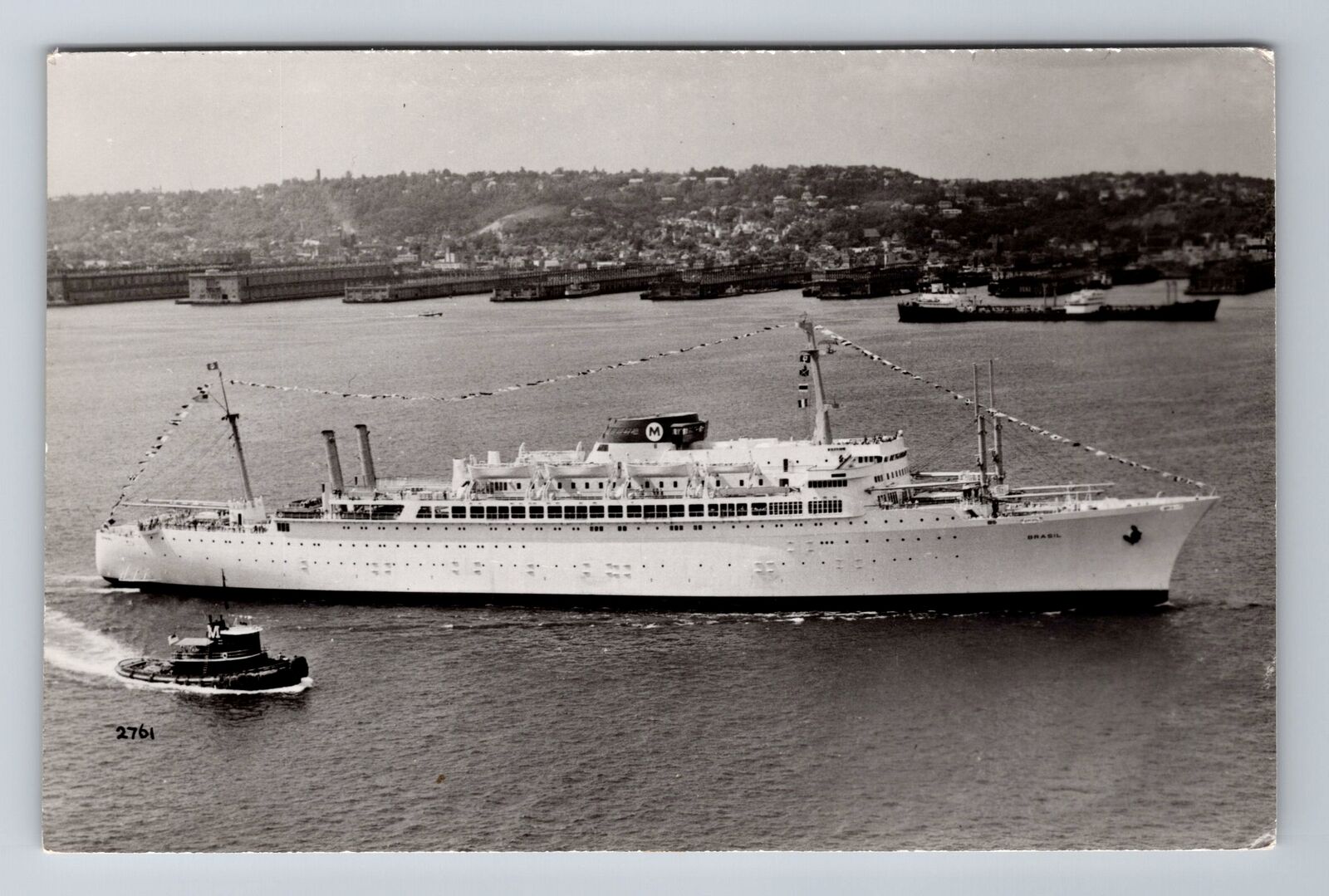 SS Brasil, Ships, Transportation, Antique Vintage Souvenir Postcard