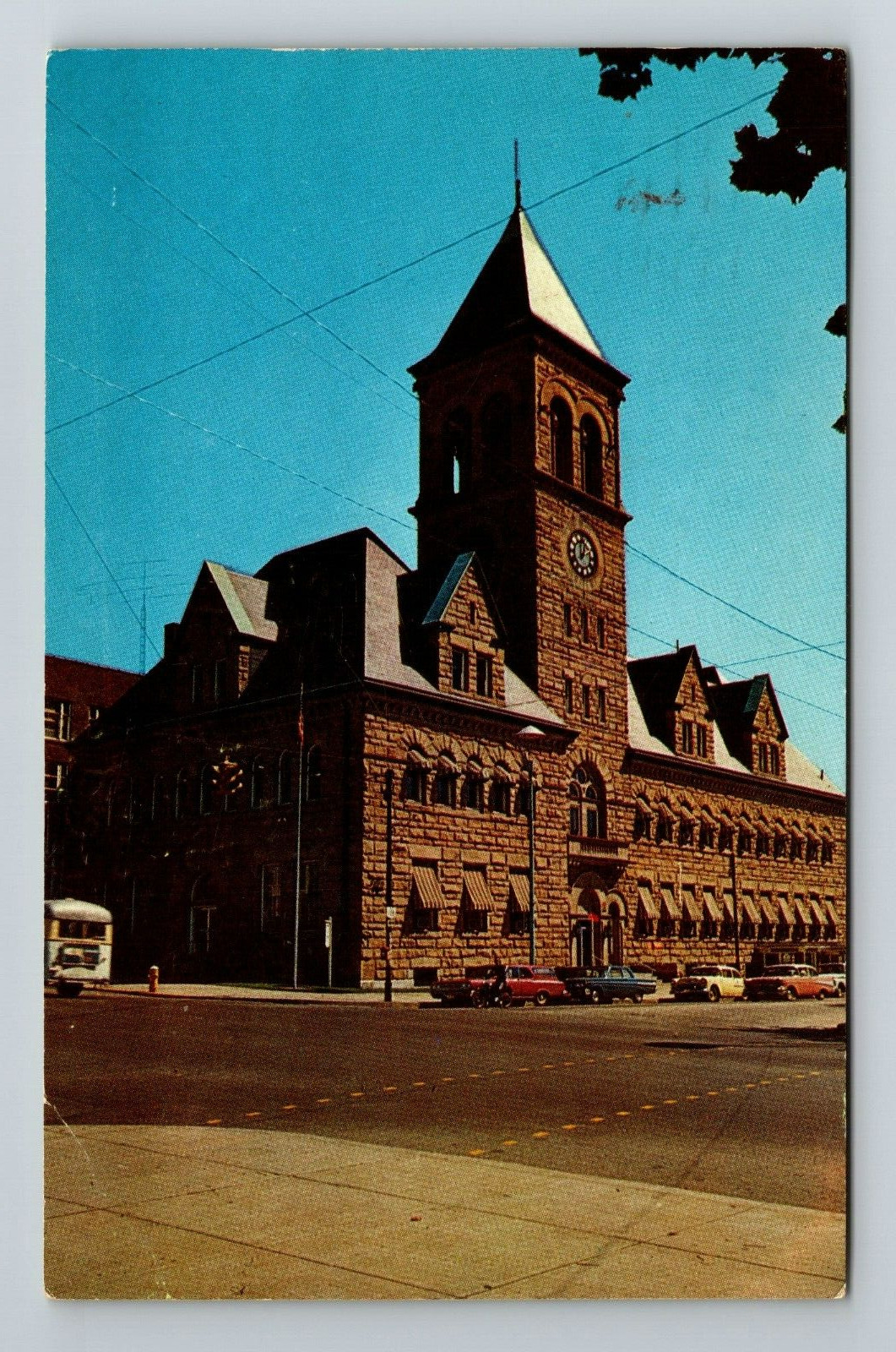 Lancaster OH-Ohio, City Hall, Scenic Exterior, Vintage Postcard