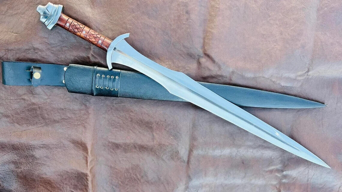 EGKH-25 inches Blade Greek Achilles Sword-Replica Sword-Handmade in Nepal- Leaf