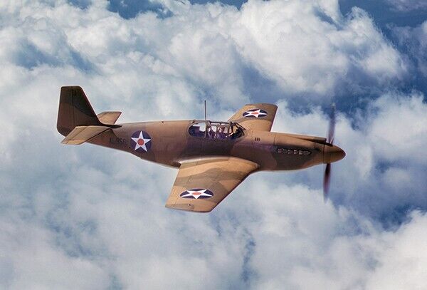 North American P-51A Mustang - 1942 - Promotional Photo Magnet