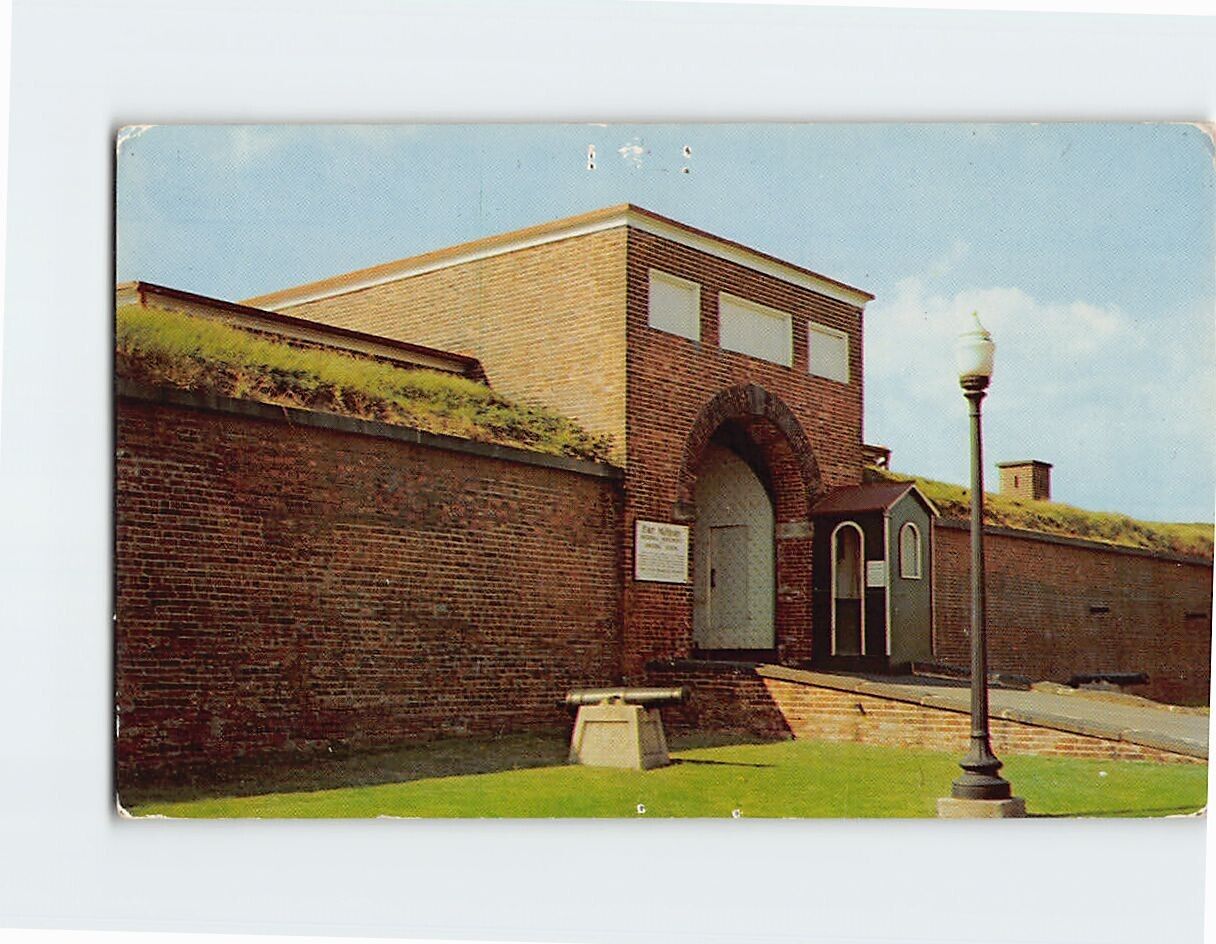 Postcard Entrance to Fort McHenry National Monument Baltimore Maryland USA